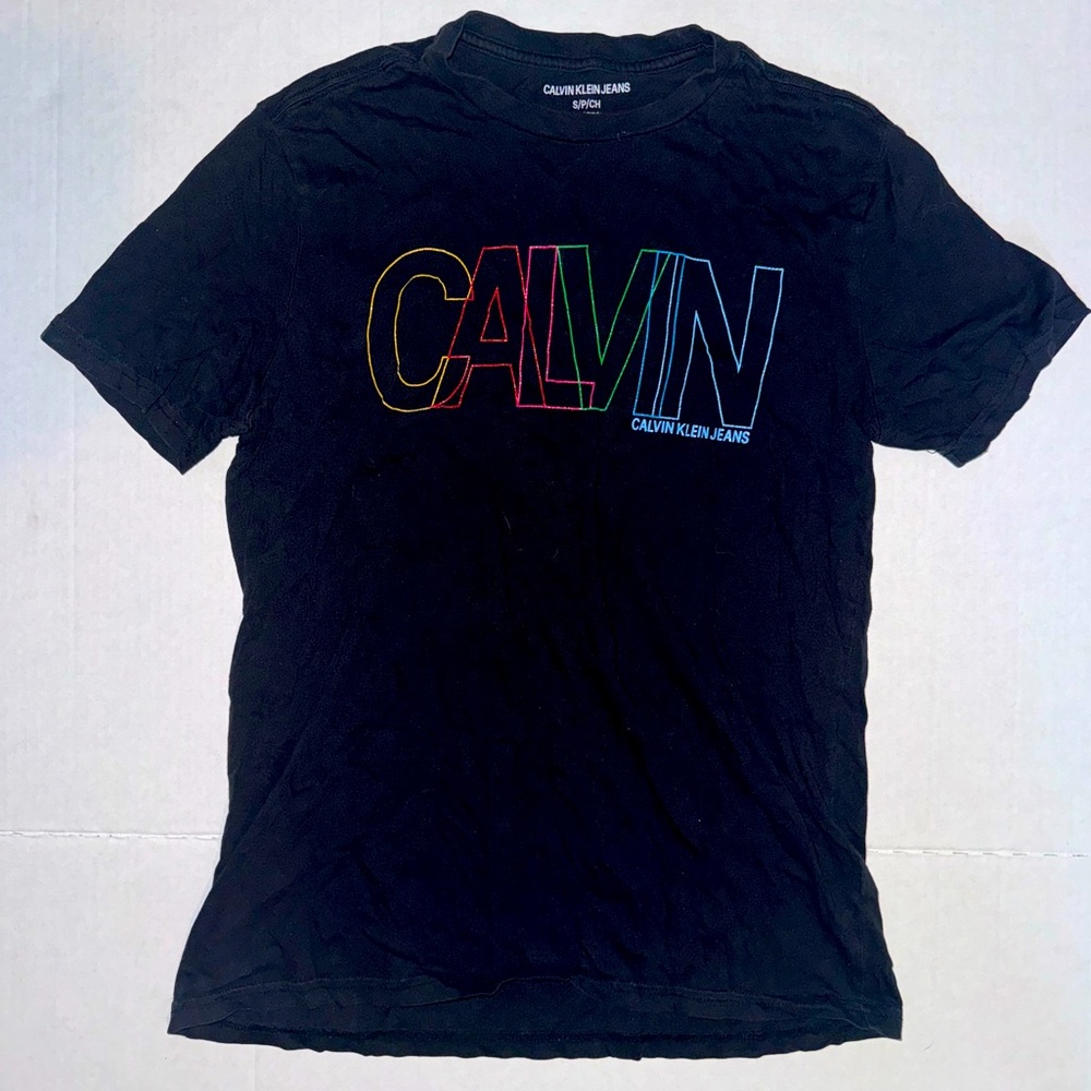 Calvin Klein Rainbow of Letters T-shirt